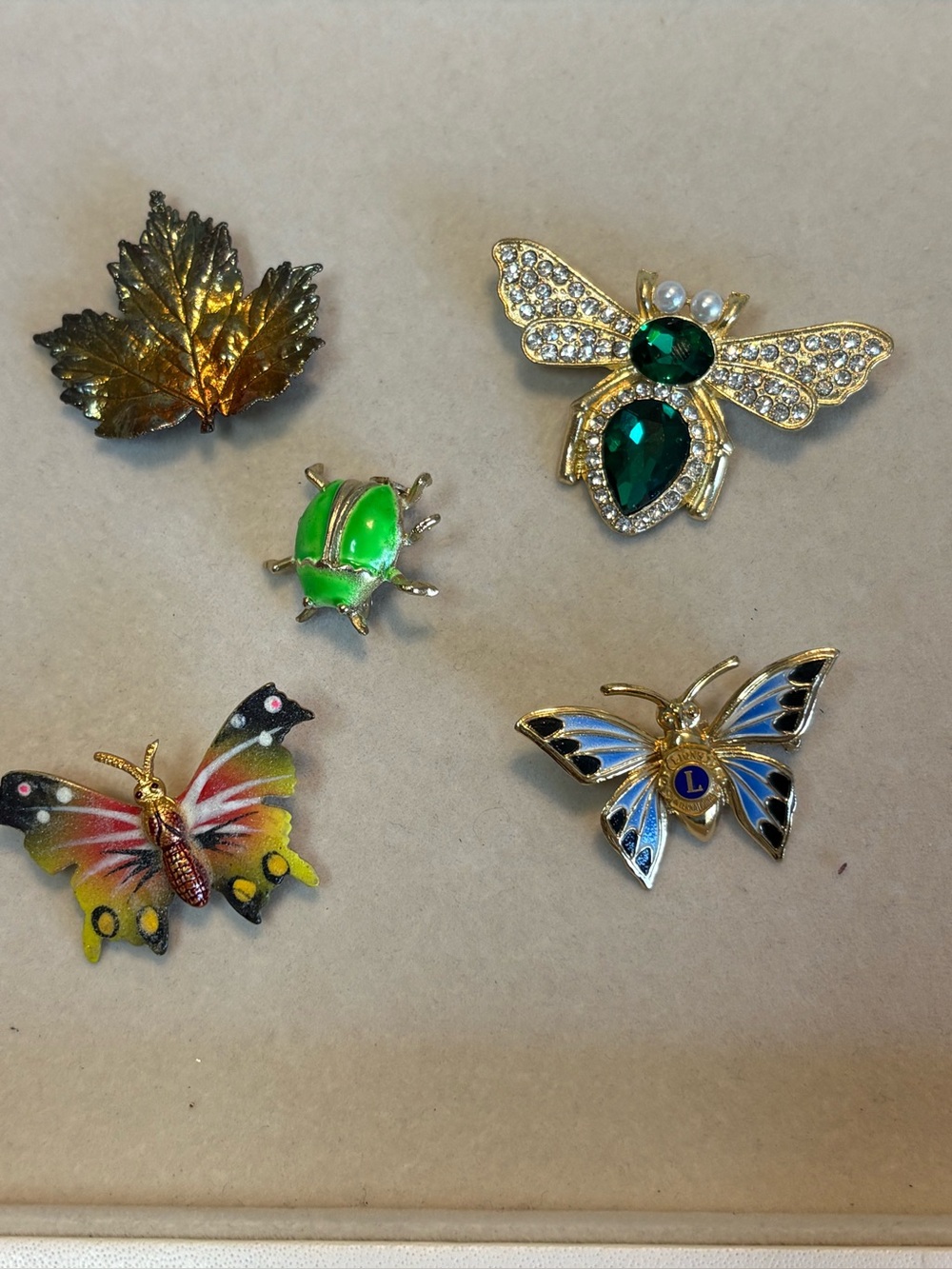 Costume Insect Brooch Lot